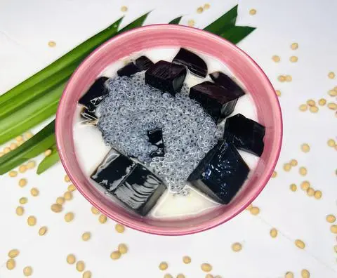 Hình ảnh Tàu hũ sương sáo hạt é