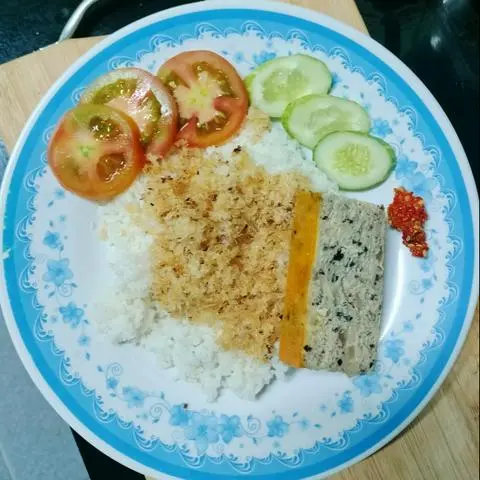 Hình ảnh Cơm chả chà bông cá