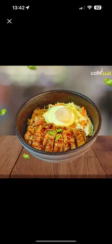 Hình ảnh Cơm Bò sốt Teriyaki + Trứng Chần