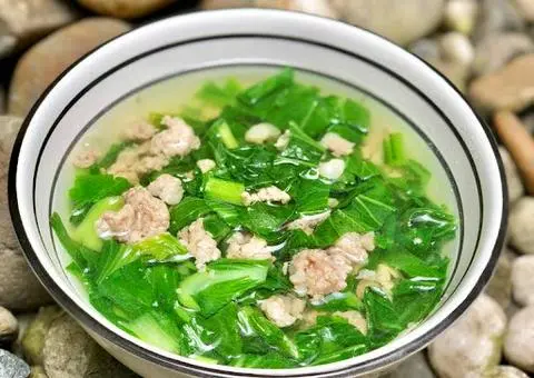 Hình ảnh Canh cải xanh thịt băm