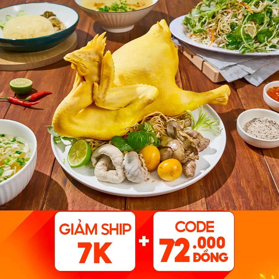 Hình ảnh Gà Ta Chạy Bộ Cháo Gỏi (Da Gà Giòn Đặc Biệt)