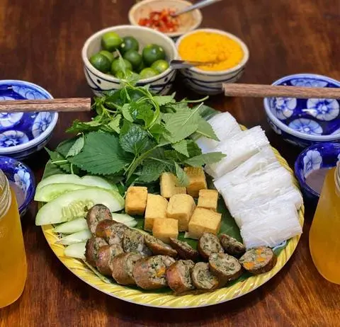 Hình ảnh Bún Đậu - Dồi Sụn Nướng