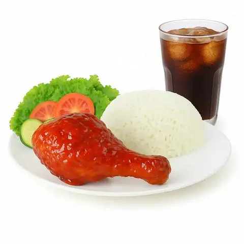 Hình ảnh Cơm gà sốt trứng muối 