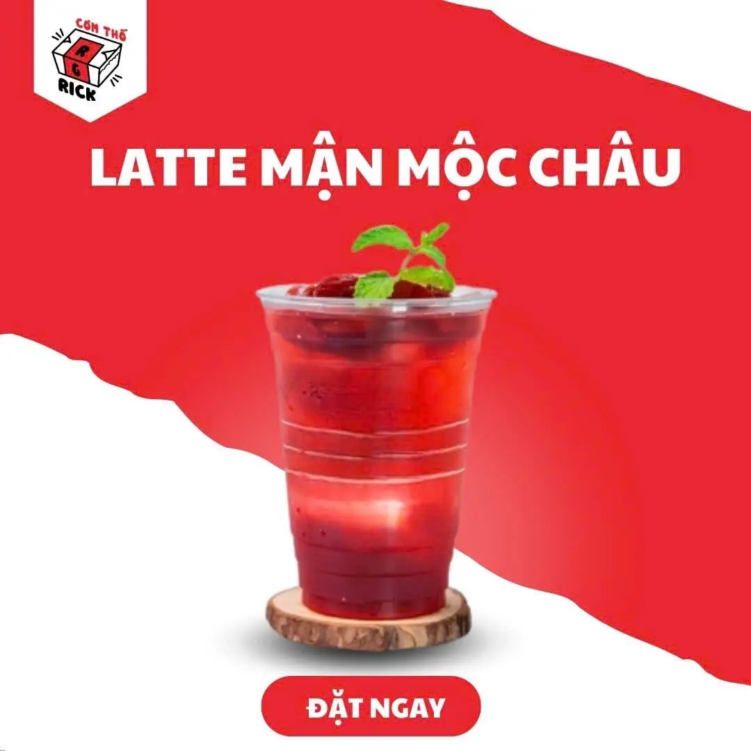 Hình ảnh Latte Mận Mộc Châu