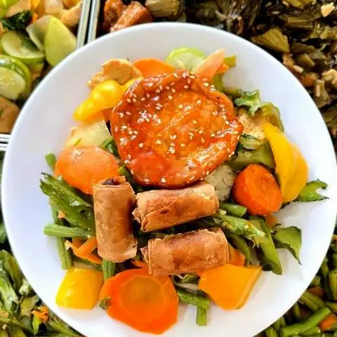 Hình ảnh Cơm cháy 2 chã giò chiên +chả chén nguyên miếng