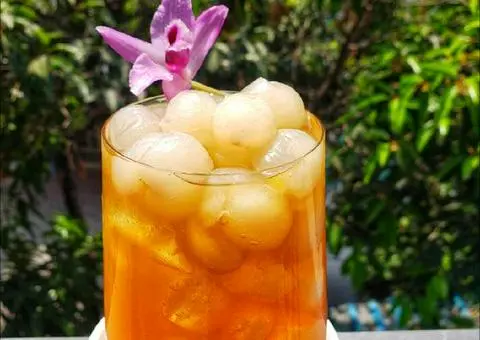 Hình ảnh Trà Quả Nhãn Cơm Vàng