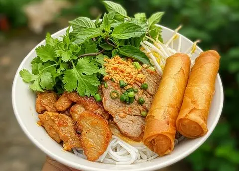 Hình ảnh bún thịt nướng đặc biệt 