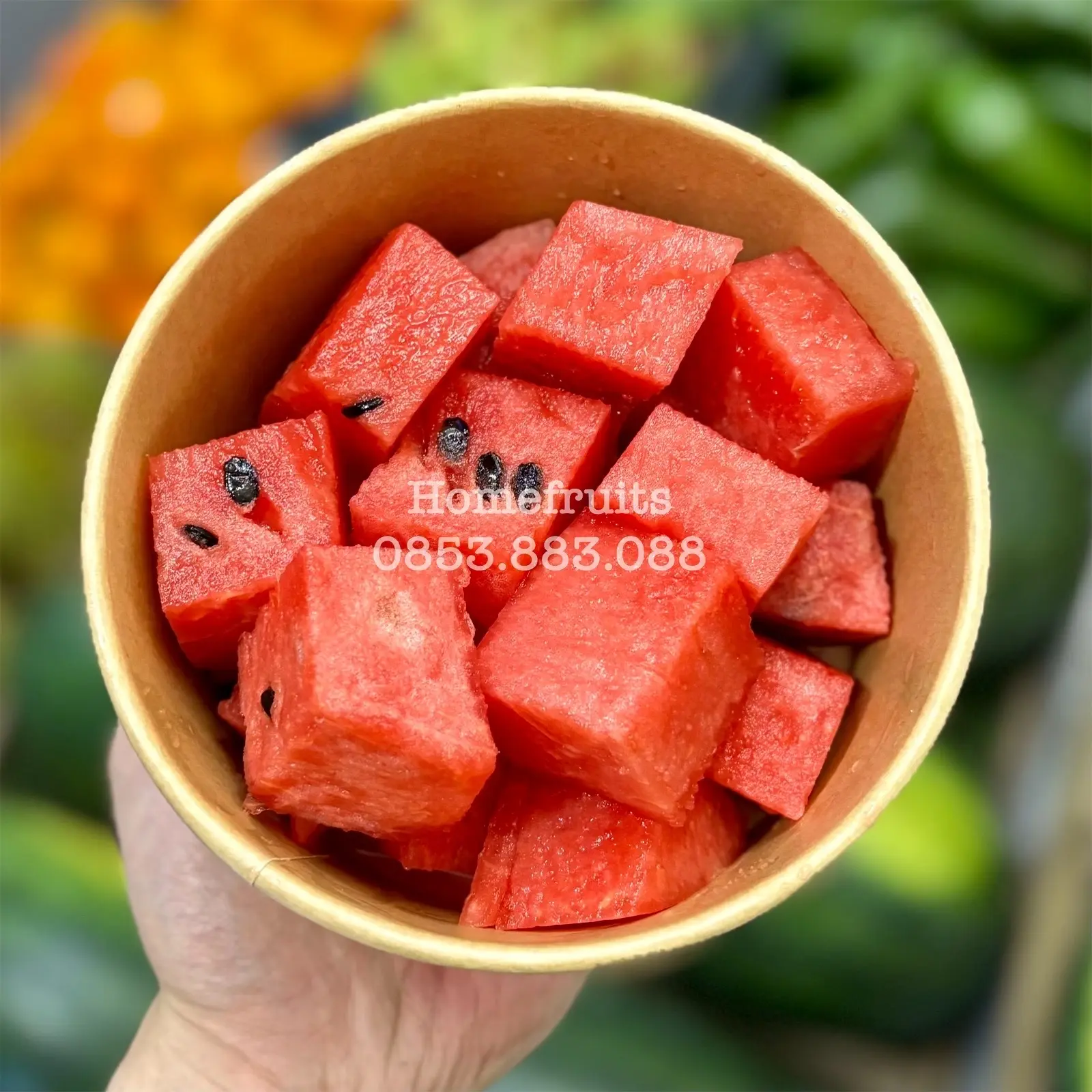 Hình ảnh Dưa hấu Sài Gòn bổ sẵn loại ngon