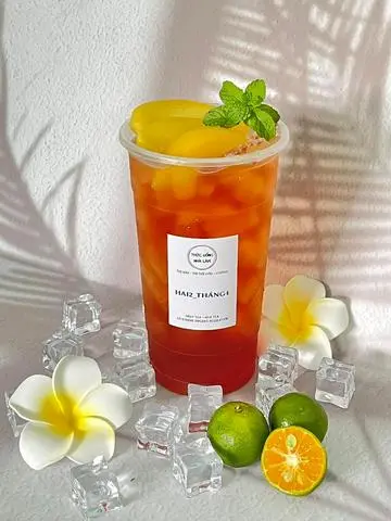 Hình ảnh Trà đào miếng