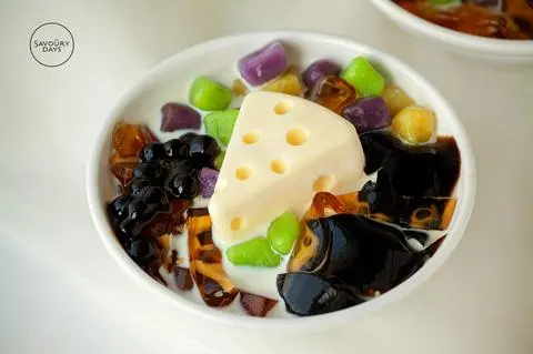 Hình ảnh chè khoai dẻo phô mai lạnh