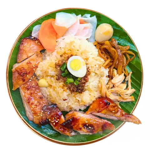Hình ảnh Cơm đùi gà mật ong