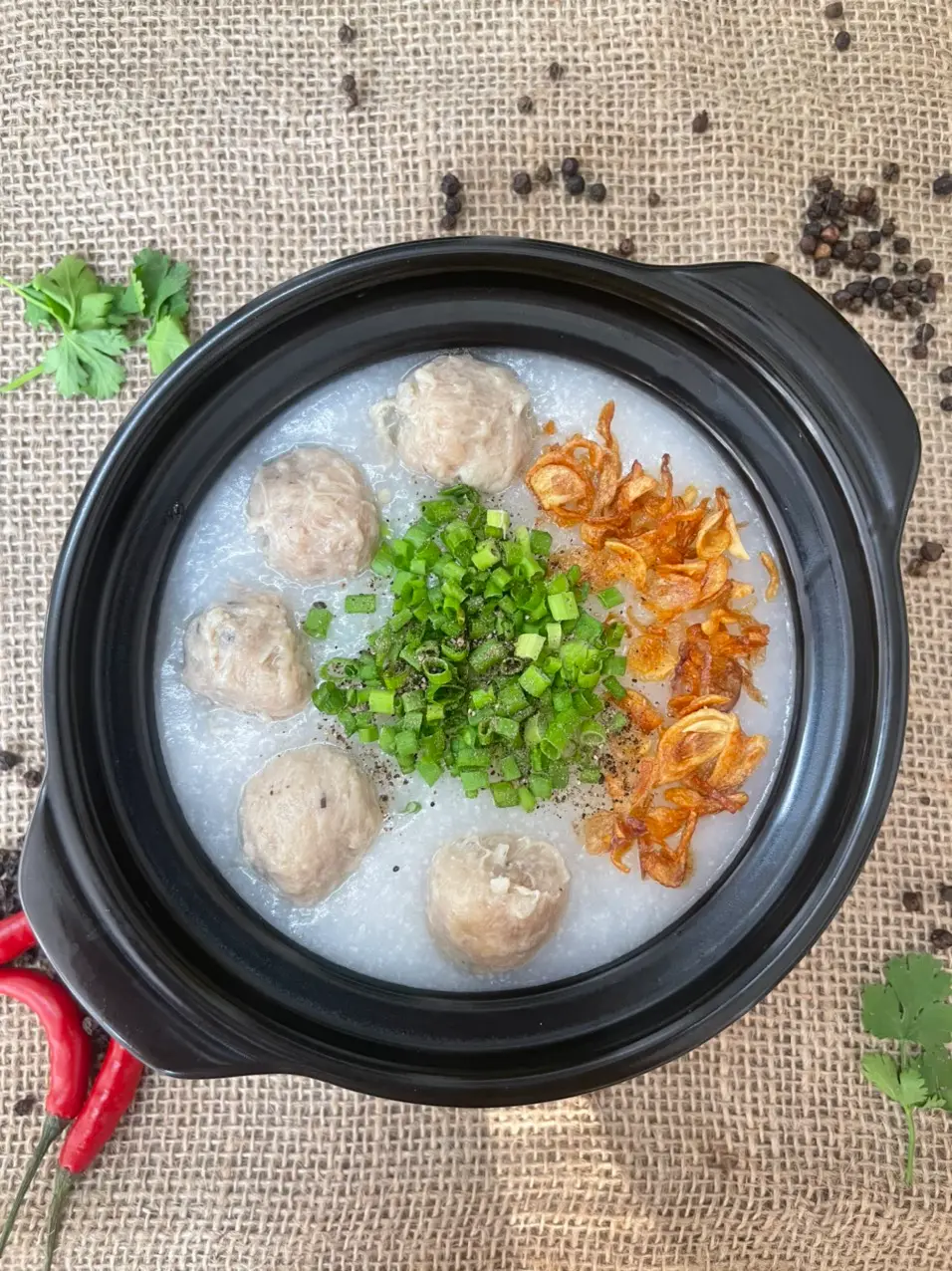 Hình ảnh Cháo bò viên