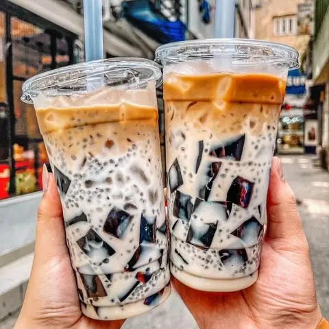 Hình ảnh Cà Phê Sữa Tươi Sương Sáo Hạt Chia