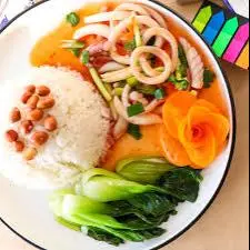 Hình ảnh Cơm mực Xào chưa ngọt