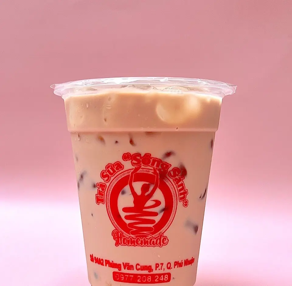 Hình ảnh Trà sữa táo xanh