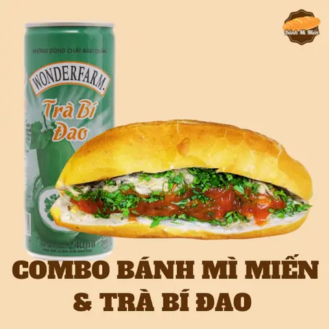 Hình ảnh Combo bánh mì miến & Trà Bí Đao