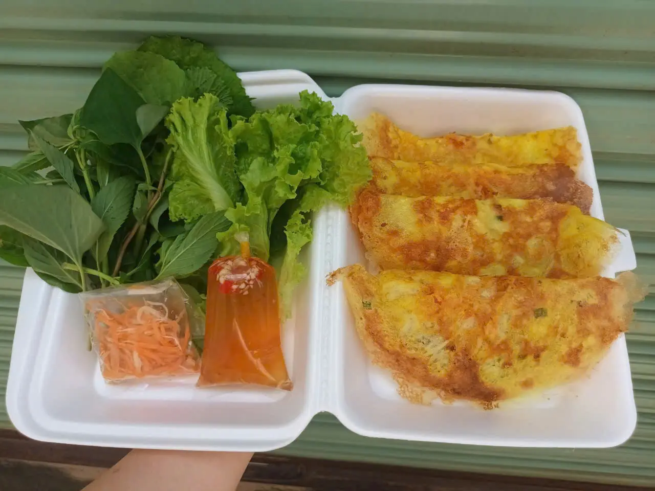 Hình ảnh BÁNH XÈO NHÂN TÔM( Bánh Nhỏ )