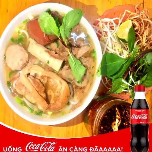 Hình ảnh 1 Bún bò huế đầy đủ - 1 chai cocacola