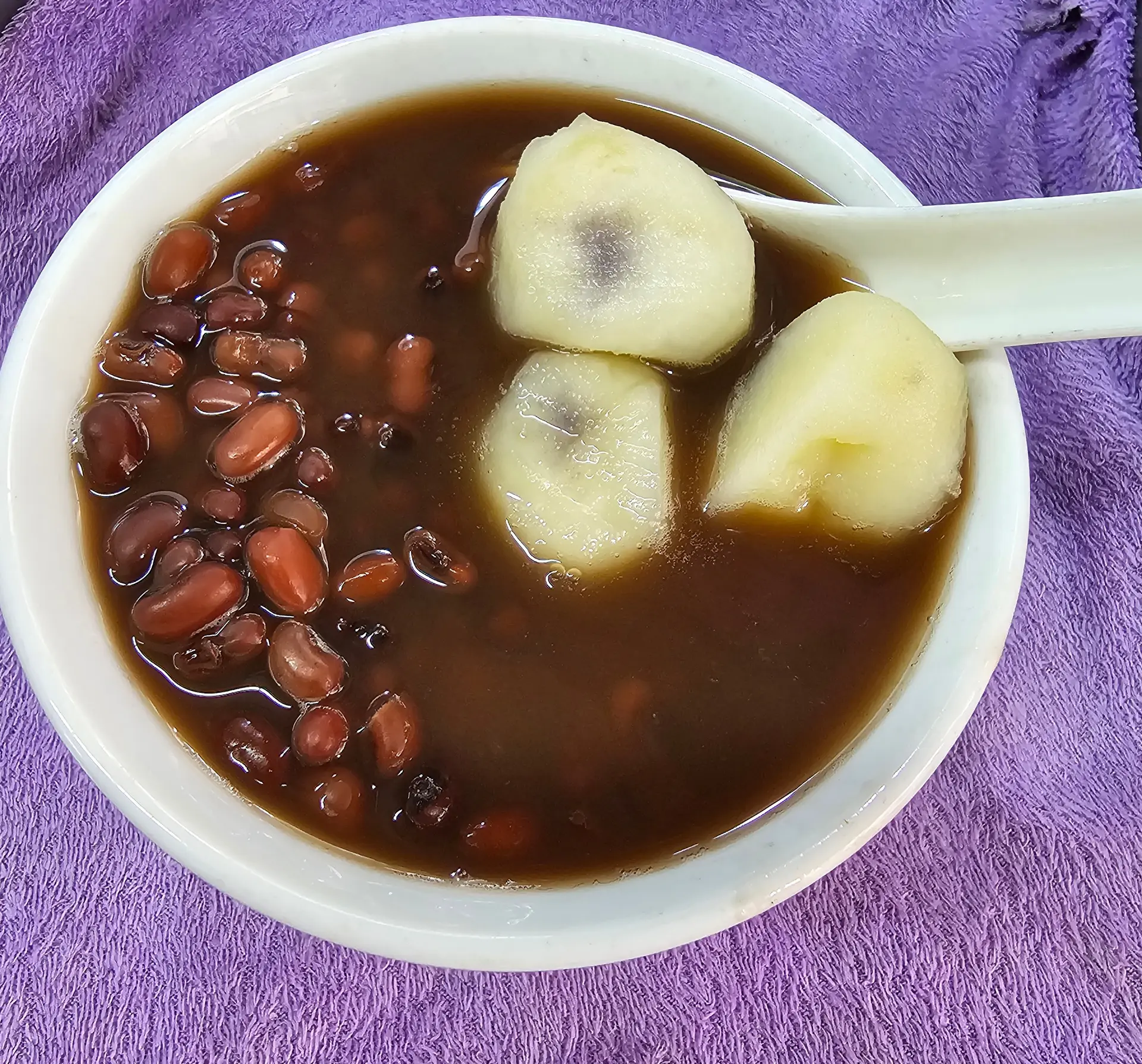 Hình ảnh Đậu đỏ + Củ năng.