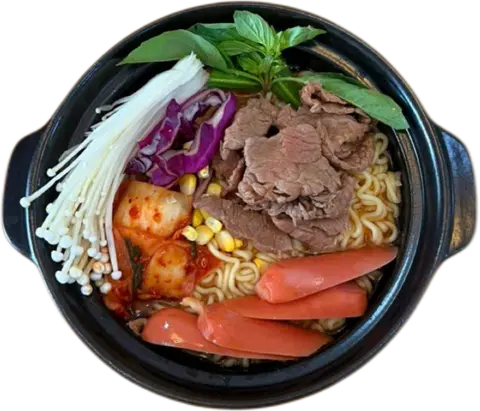 Hình ảnh MÌ KIM CHI XÚC XÍCH BÒ