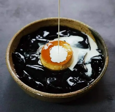 Hình ảnh chè flan sương sáo