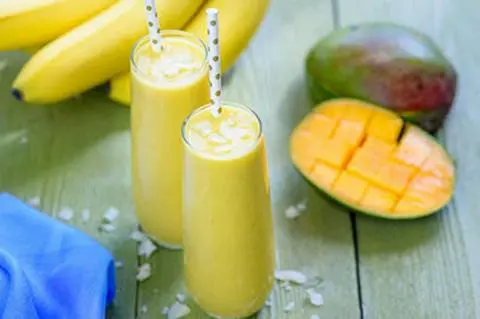 Hình ảnh Sinh Tố Xoài Chuối Mật Ong