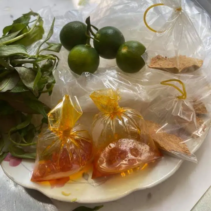 Hình ảnh Bánh Tráng Dẻo Muối Nhuyễn SaTế Tắc Lớn (tự trộn)