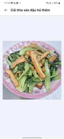 Hình ảnh Đậu ve xào đậu hủ thêm 