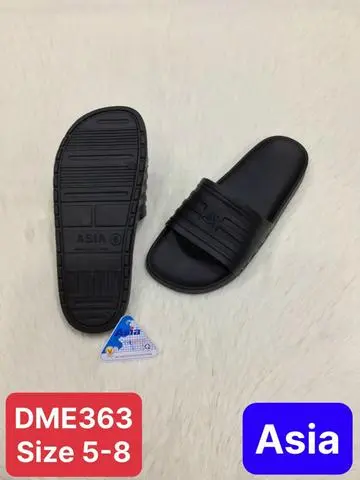 Hình ảnh dép đúc wai ngang đen asia dme 363 số từ 39 tới 42 