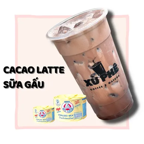 Hình ảnh Cacao latte sữa gấu