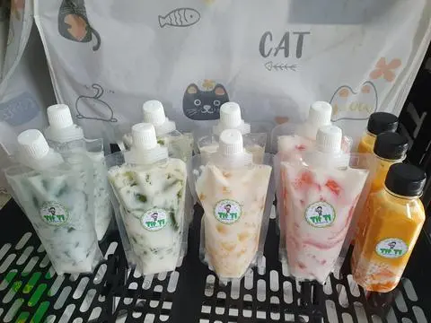Hình ảnh sữa thạch rau má