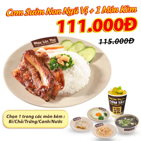 Hình ảnh Combo Sườn Non Ngũ Vị + 1 Món