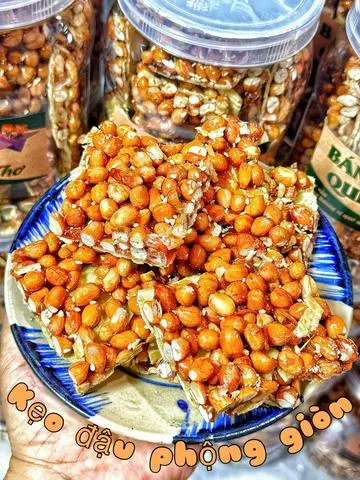 Hình ảnh Kẹo Đậu Phộng Giòn  Xốp 500g