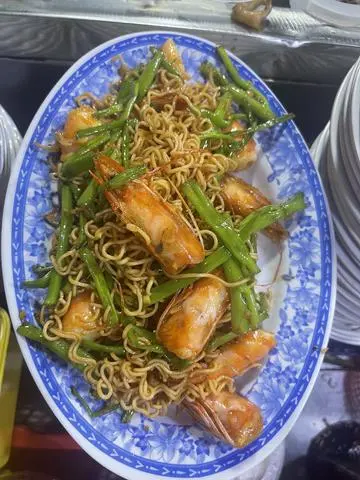 Hình ảnh tôm xào mì