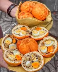 Hình ảnh bánh bao chiên trứng muối