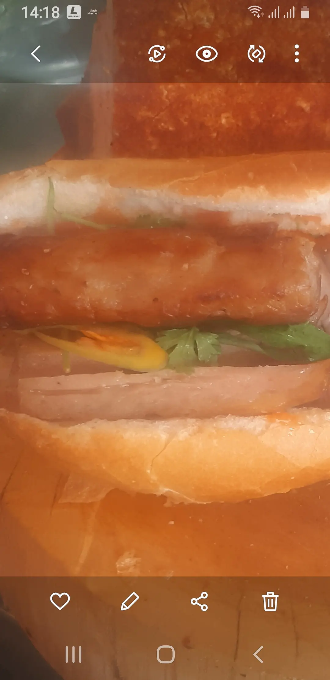 Hình ảnh Bánh mì nem nướng