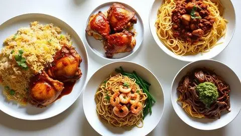 Hình ảnh Combo 2 người  3 món Cơm + Mì ( 1 cơm gà + 1 Mì Ý bò bằm + 1 canh rong biển thịt băm )