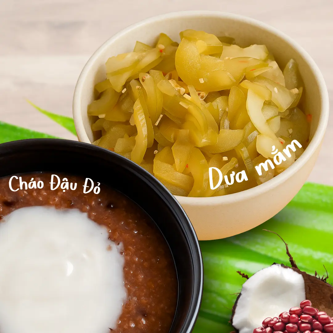 Hình ảnh Cháo Đậu + Dưa Mắm