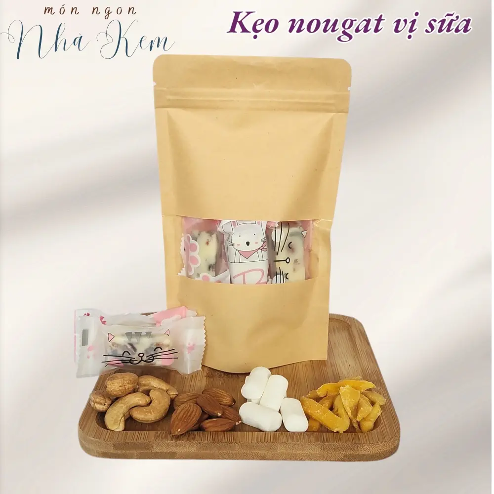 Hình ảnh Kẹo Nougat Vị Sữa 