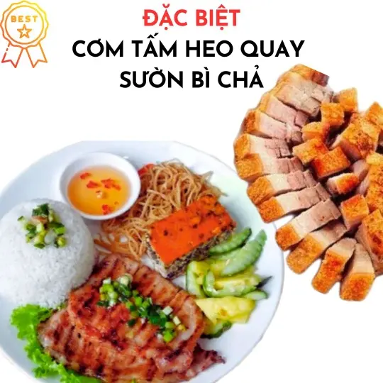 Hình ảnh Cơm Tấm Đặc Biệt Heo Quay Sà Bì Chưởng