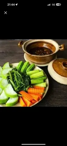 Hình ảnh Kho quẹt - rau củ luộc