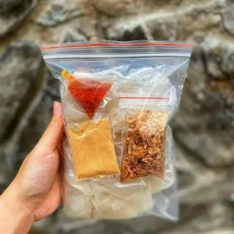Hình ảnh bánh tráng phơi sương muối nhuyễn