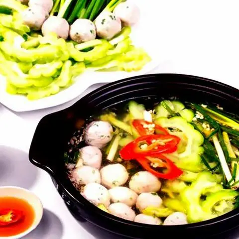 Hình ảnh Lẩu thác lác khổ qua nhỏ