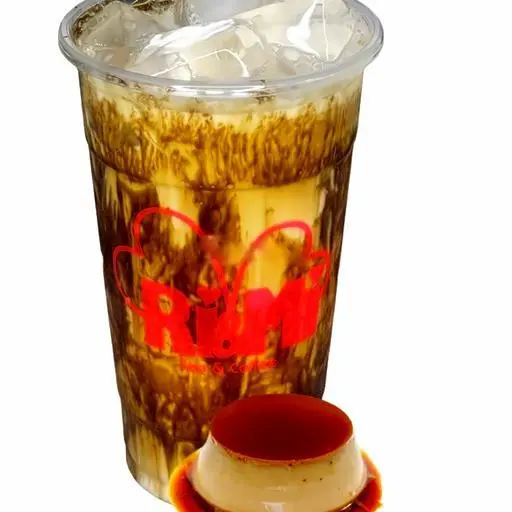 Hình ảnh Sữa tươi bánh flan đường đen