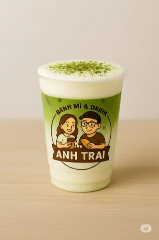 Hình ảnh Matcha latte muối