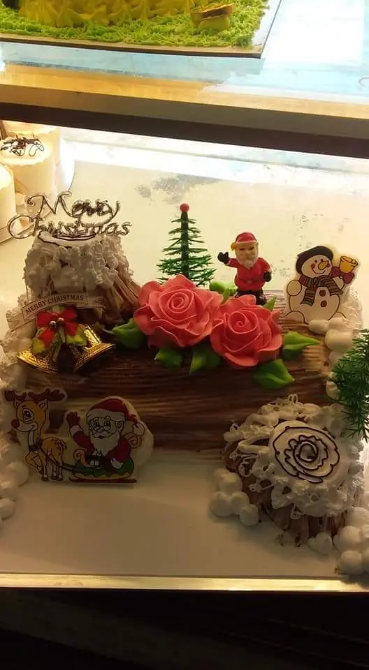 Hình ảnh bánh kem khúc cây noel giáng sinh 25cm