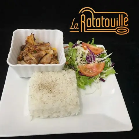 Hình ảnh Cơm Gà Xào Sốt Sate Mã Lai