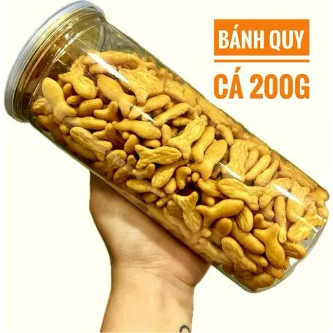 Hình ảnh Bánh Cá Quy Bơ Sữa ??? Hủ pet(200g)