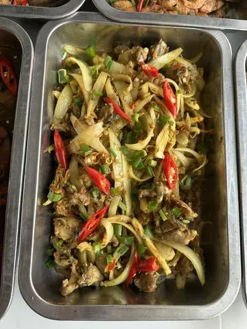 Hình ảnh ếch xào xả ớt
