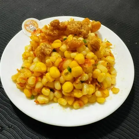 Hình ảnh Bắp xào bơ tép tóp mỡ